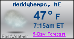 Weather Forecast for Meddybemps, ME