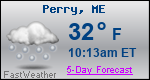 Weather Forecast for Perry, ME