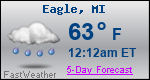 Weather Forecast for Eagle, MI