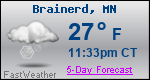 Weather Forecast for Brainerd, MN
