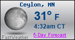 Weather Forecast for Ceylon, MN