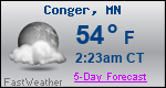 Weather Forecast for Conger, MN