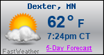 Weather Forecast for Dexter, MN