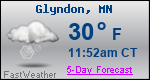 Weather Forecast for Glyndon, MN