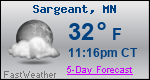 Weather Forecast for Sargeant, MN