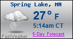 Weather Forecast for Spring Lake, MN