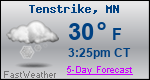 Weather Forecast for Tenstrike, MN