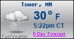Weather Forecast for Tower, MN