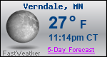 Weather Forecast for Verndale, MN