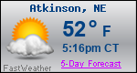 Weather Forecast for Atkinson, NE