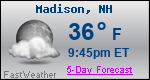 Weather Forecast for Madison, NH