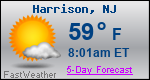 Weather Forecast for Harrison, NJ