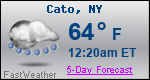 Weather Forecast for Cato, NY