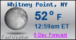 Weather Forecast for Whitney Point, NY