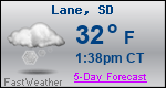 Weather Forecast for Lane, SD