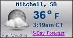 Weather Forecast for Mitchell, SD