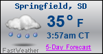 Weather Forecast for Springfield, SD