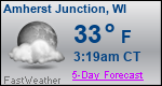 Weather Forecast for Amherst Junction, WI
