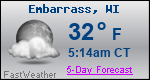 Weather Forecast for Embarrass, WI