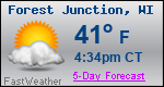 Weather Forecast for Forest Junction, WI