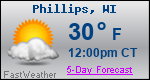 Weather Forecast for Phillips, WI