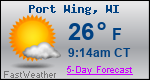 Weather Forecast for Port Wing, WI