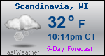 Weather Forecast for Scandinavia, WI
