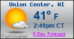 Weather Forecast for Union Center, WI
