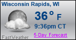 Weather Forecast for Wisconsin Rapids, WI