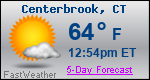 Weather Forecast for Centerbrook, CT