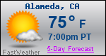 Weather Forecast for Alameda, CA