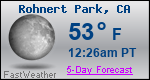 Weather Forecast for Rohnert Park, CA