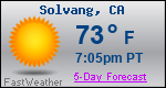 Weather Forecast for Solvang, CA