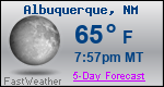 Weather Forecast for Albuquerque, NM