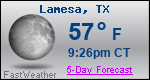 Weather Forecast for Lamesa, TX