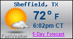 Weather Forecast for Sheffield, TX
