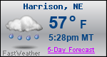 Weather Forecast for Harrison, NE