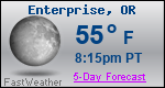 Weather Forecast for Enterprise, OR
