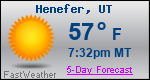 Weather Forecast for Henefer, UT