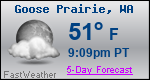 Weather Forecast for Goose Prairie, WA