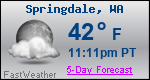 Weather Forecast for Springdale, WA