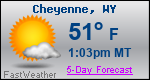 Weather Forecast for Cheyenne, WY