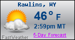 Weather Forecast for Rawlins, WY