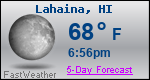 Weather Forecast for Lahaina, HI