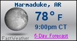 Weather Forecast for Marmaduke, AR