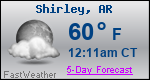 Weather Forecast for Shirley, AR