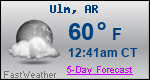 Weather Forecast for Ulm, AR