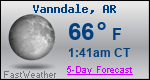 Weather Forecast for Vanndale, AR