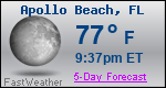 Weather Forecast for Apollo Beach, FL
