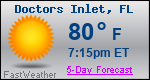 Weather Forecast for Doctors Inlet, FL